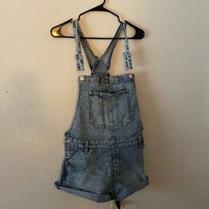 Jean overall shorts